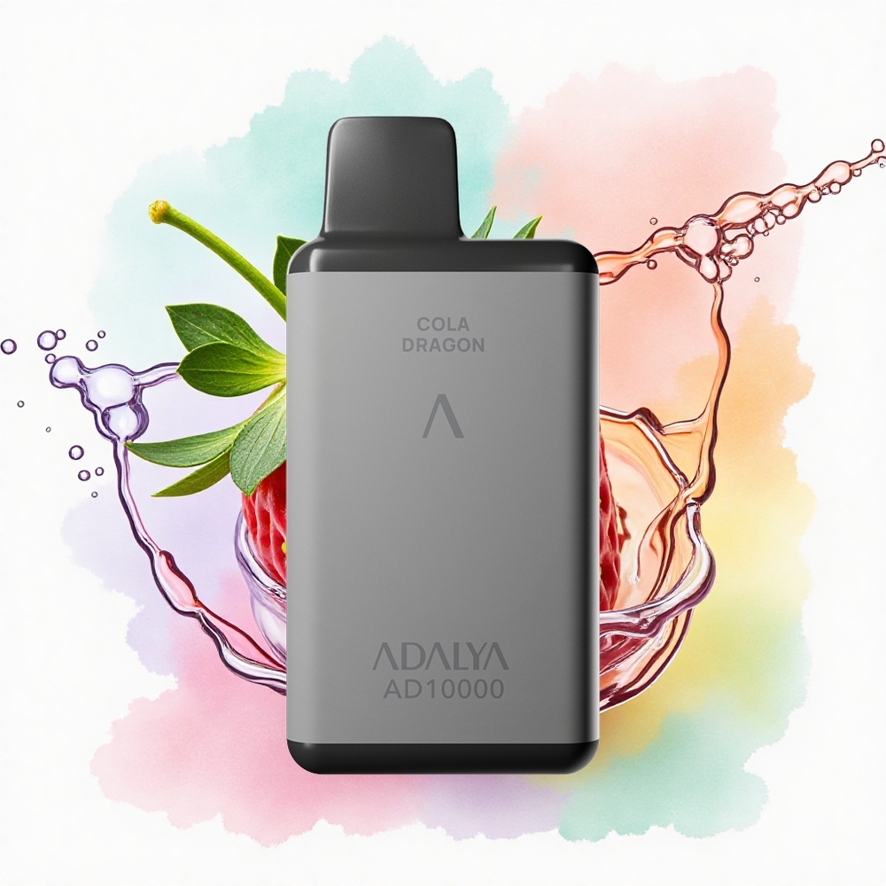 Adalya AD 10000 Éclat de Fraise Gris Espace 650 mAh