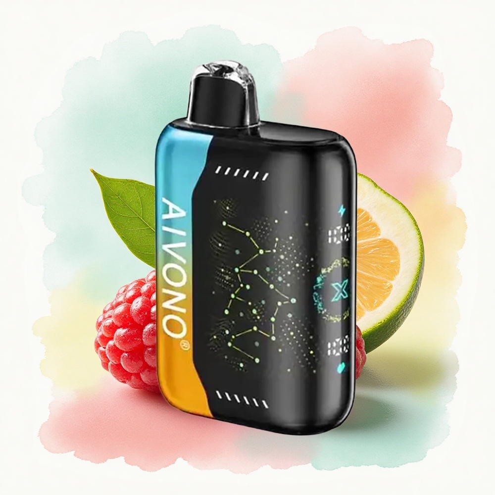 Aivono Aim Boom 25000 Framboise Pêche Citron Vert 0% Nicotine 650mAh