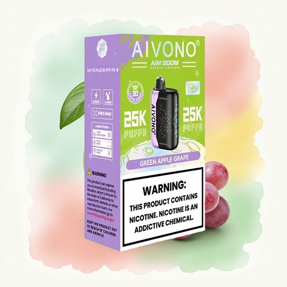 Aivono Aim Boom 25000 Pomme Verte Raisin 650mAh