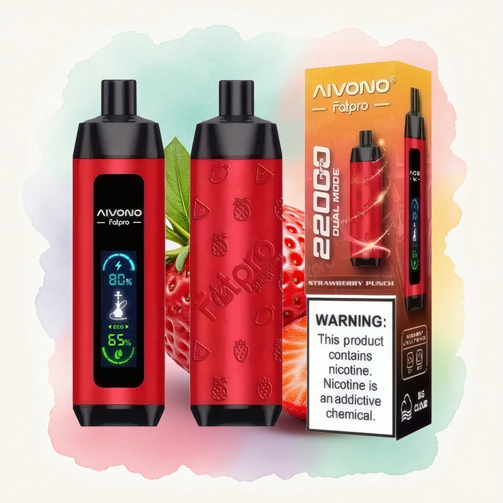 Aivono Aim Fatpro 22000 Frappe à la Fraise 5% Nicotine 600mAh