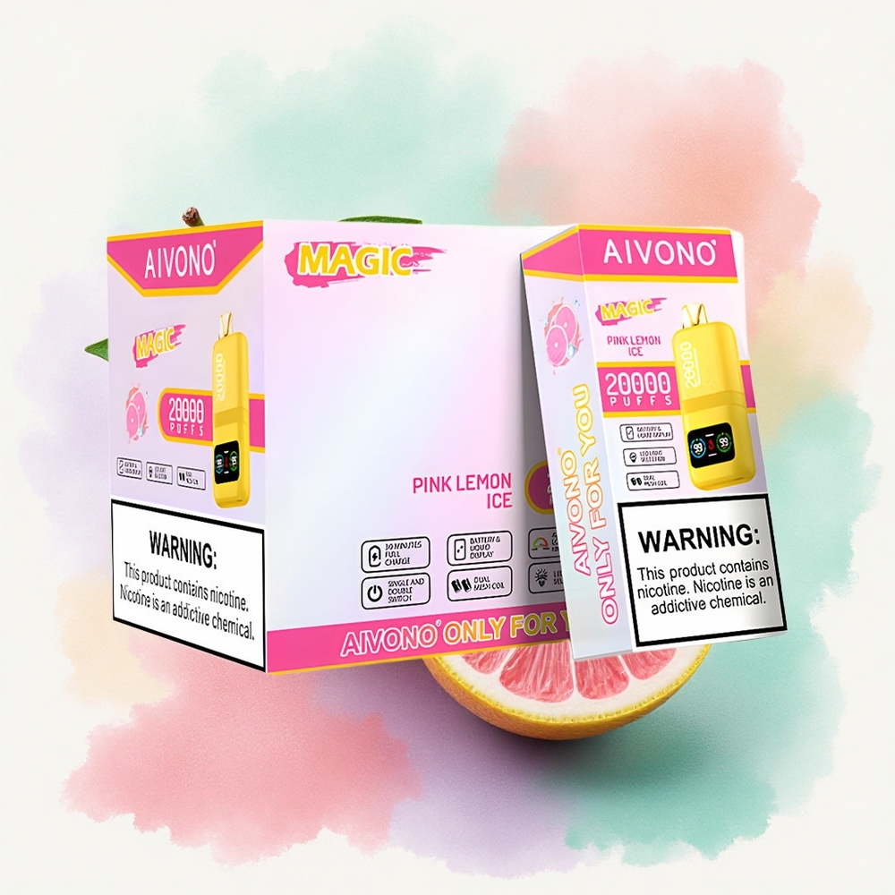 Aivono Aim Magic 20000 Glace Citron Rose avec 5% Nicotine et 600mAh