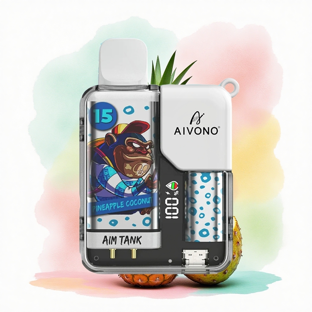 Aivono Aim Tank 9500 Ananas Noix de Coco 650mAh 18ml