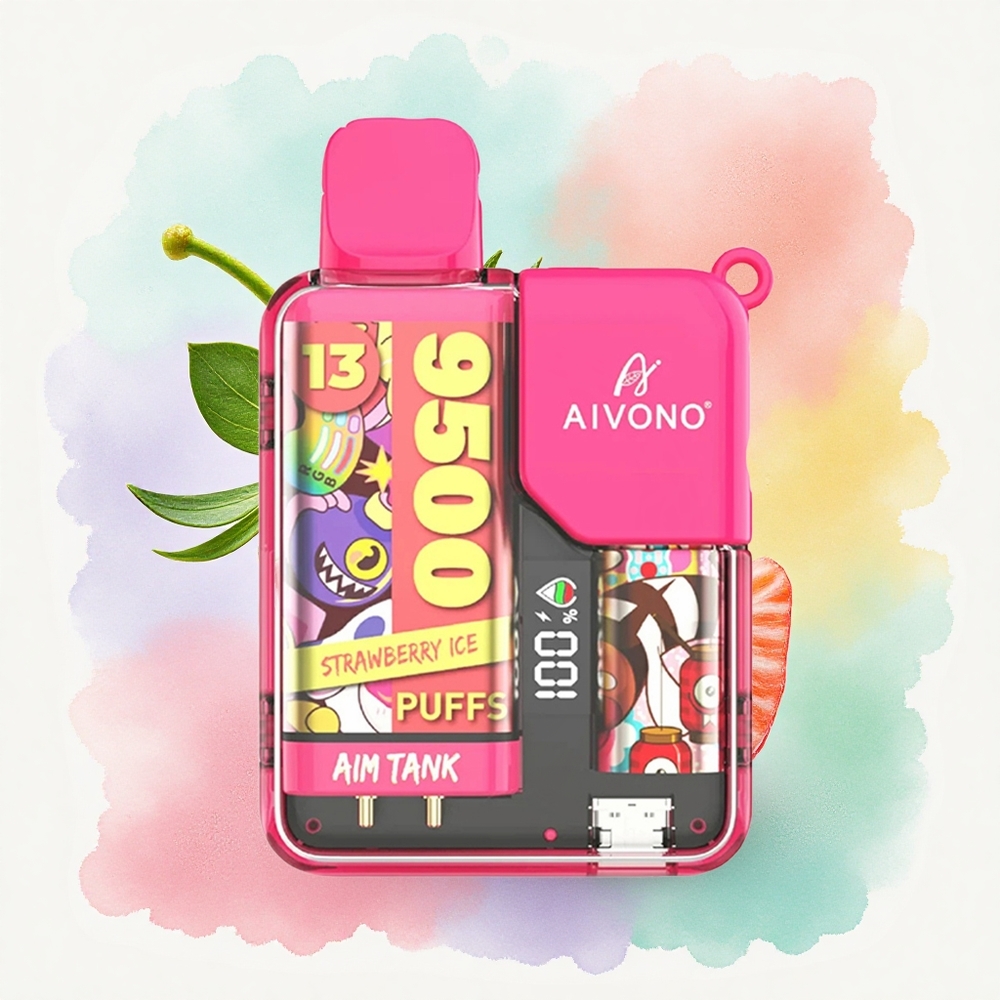 Aivono Aim Tank 9500 Glace à la Fraise 650mAh 18ml