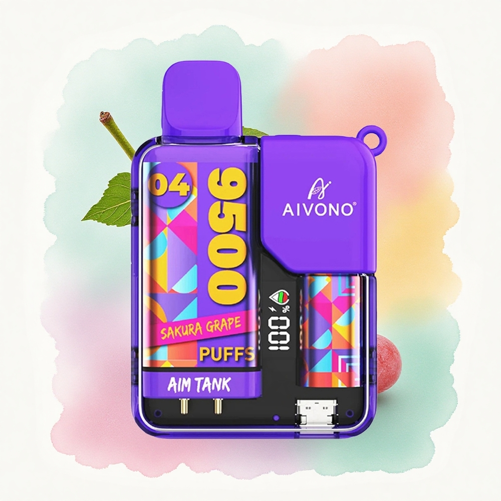 Aivono Aim Tank 9500 Grain de Sakura 18ml 650mAh 5% Nicotine