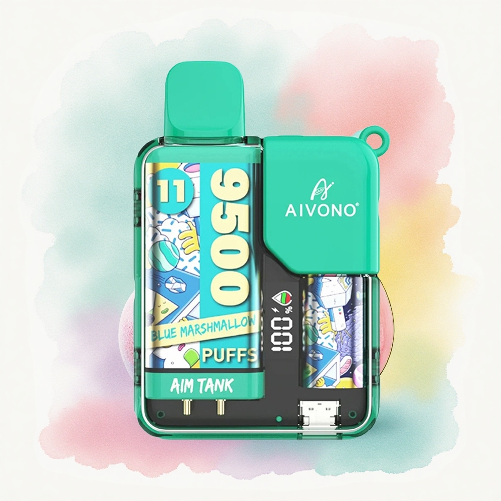 Aivono Aim Tank 9500 Guimauve Bleue 18ml 650mAh 5% Nicotine