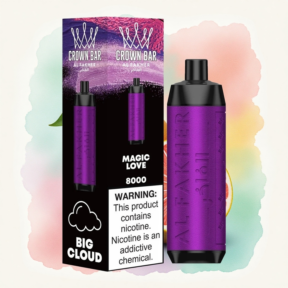 Al Fakher Crown Bar 8000 Crystal Amour Magique 600mAh 18ml Nicotine