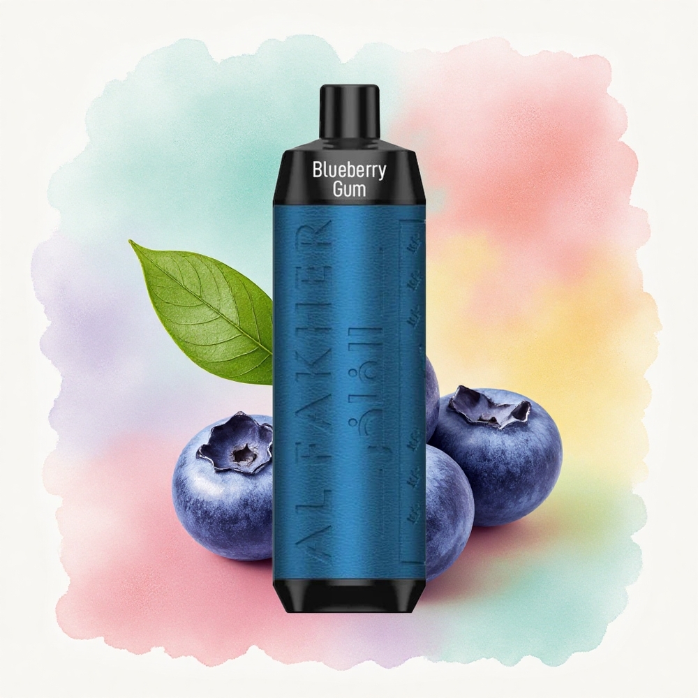 Al Fakher Crown Bar 8000 Crystal Chewing-gum Myrtille avec 5mg de Nicotine et Batterie 600mAh