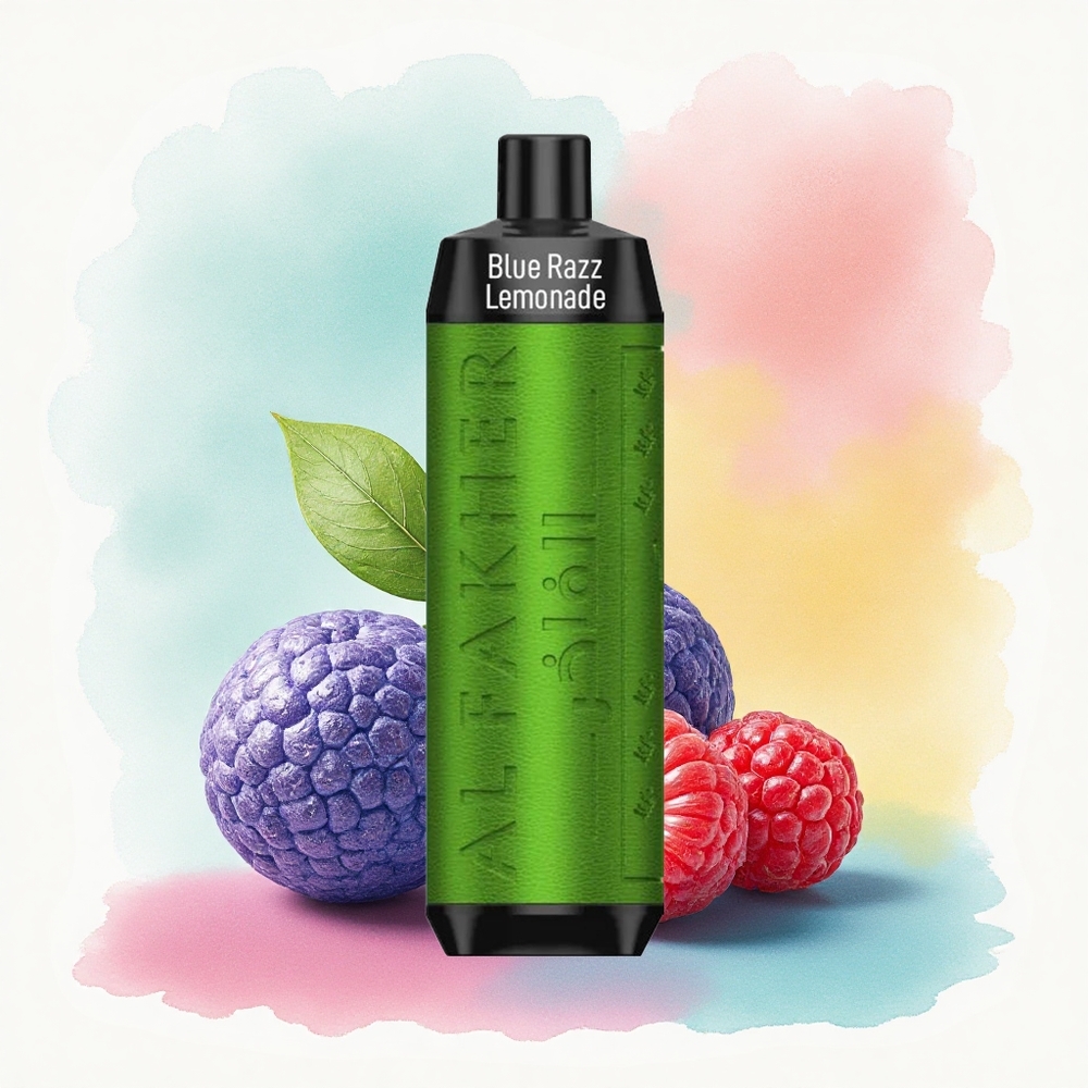 Al Fakher Crown Bar 8000 Crystal Citronnade Framboise Bleue avec 5mg de Nicotine et 600mAh